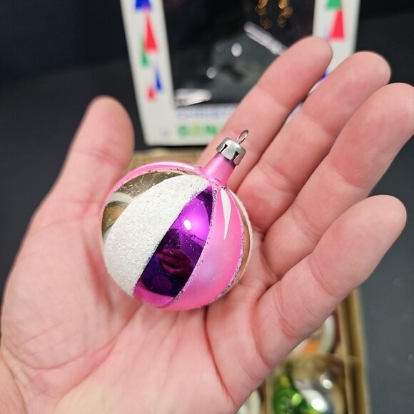 Vintage Poland Christmas Baubles 12pcs Set With Box Nice Set! - Picture 10 of 16